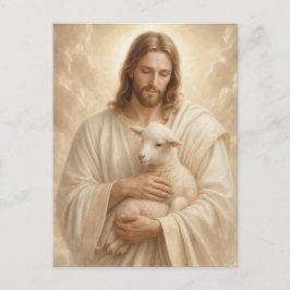 Postal Cartão de Oração Funerária Bom Pastor Jesus