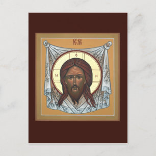 Postal Cartão de Oração Mandylion