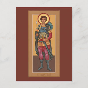 Postal Cartão de Oração santo Demetrios