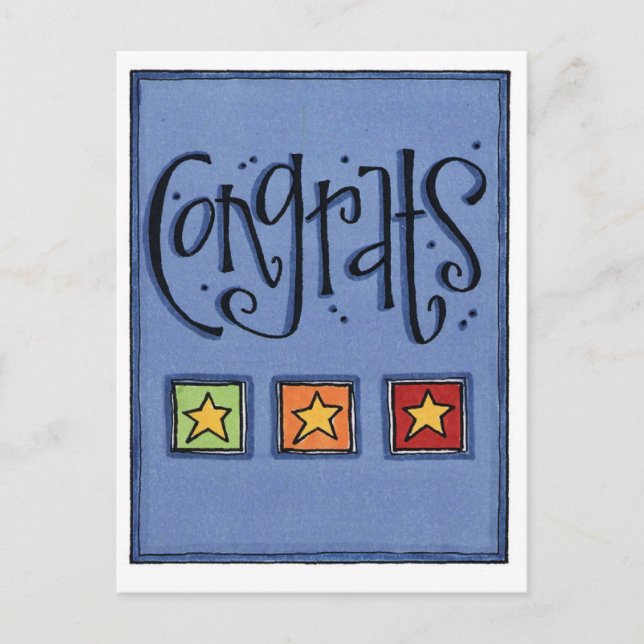 Postal cartão de parabéns (Frente)