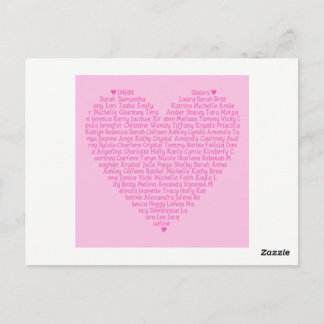 Postal Cartão de Parede de Irmã