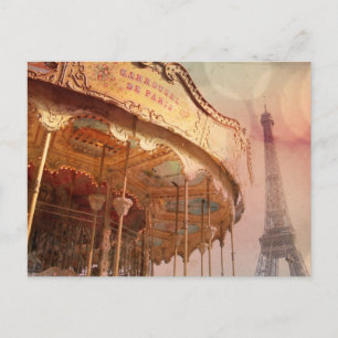 Postal Cartão de Paris do vintage