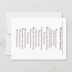 Postal Cartão de Perda de um Ente Querido