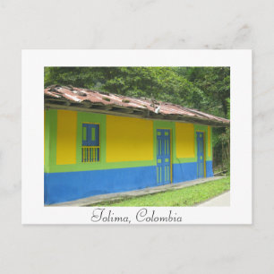 Postal Cartão de Poste de Casa Pintada Colombiana