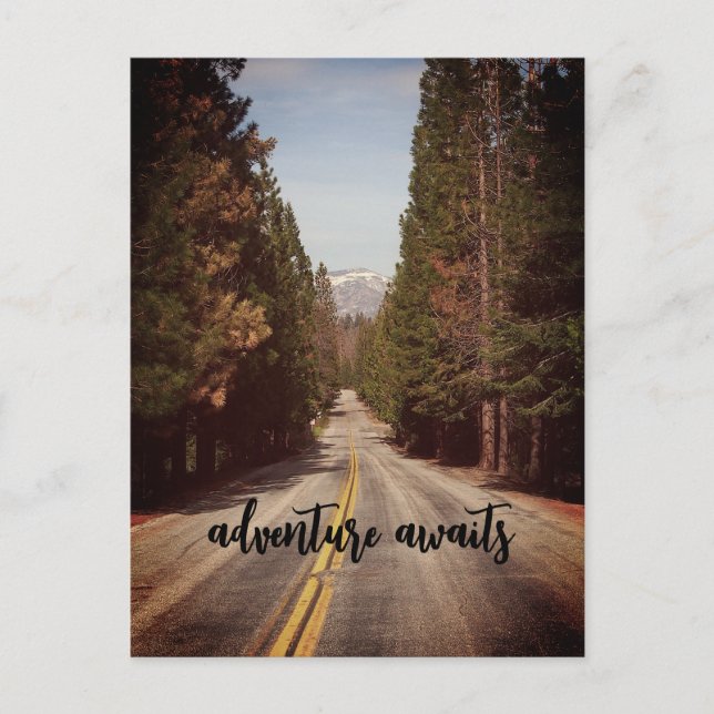 Postal Cartão de Posto Adventure Aguarda (Frente)