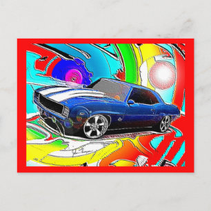 Postal Cartão de Posto Camaro
