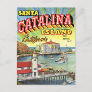 Postal Cartão de posto Catalina Island