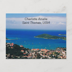 Postal Cartão de posto Charlotte Amalie, Santo Thomas, US