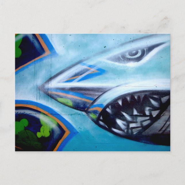 Postal Cartão de Posto Chromie Da Shark (Frente)