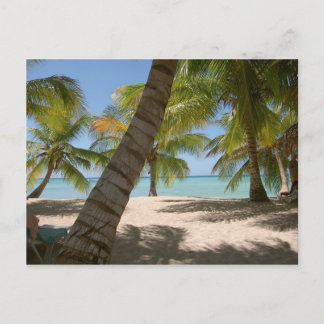 Postal Cartão de posto da República Dominicana da Ilha de