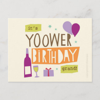 Postal Cartão de Posto de Aniversário Cumbrian