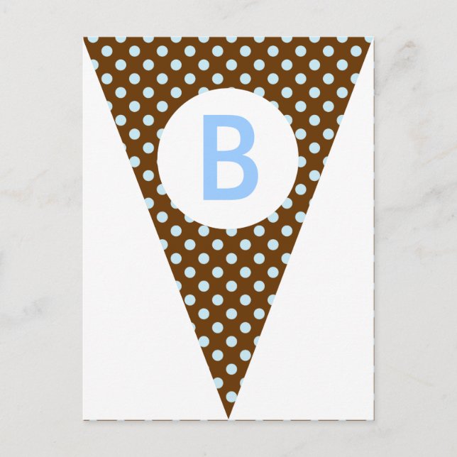 Postal Cartão de Posto de Banner de Bunting do Sinalizado (Frente)