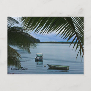 Postal Cartão de Posto de Barcos de Pesca da Costa Rica