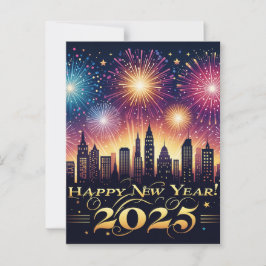Postal Cartão de posto de Celebração do Novo Ano 2025 Fir