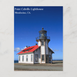 Postal Cartão de Posto de farol Mendocino