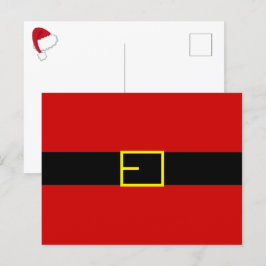 Postal Cartão de Posto de Férias de papais noeis