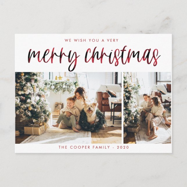 Postal Cartão de Posto de fotos de feriado de xadrez | Na (Frente)