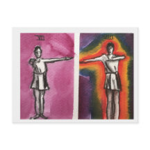 CARTÃO DE POSTO DE MOVIMENTOS DE DANÇA Vii,VIII DA