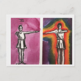 Postal CARTÃO DE POSTO DE MOVIMENTOS DE DANÇA Vii,VIII DA