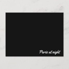 Postal Cartão de posto de Paris à noite