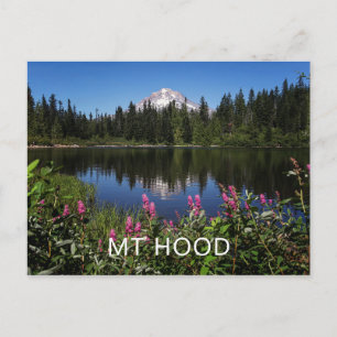 Postal Cartão de Posto de Reflexão do Lago Mt Hood