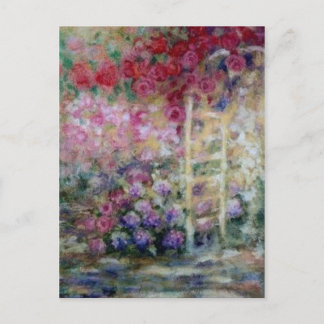 Postal Cartão de Posto de Rosas dançantes