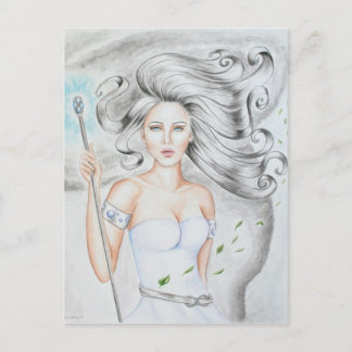Postal Cartão de posto Deusa Aérea