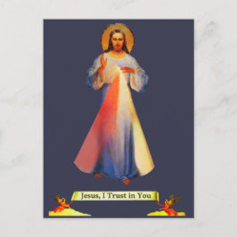 Postal Cartão de Posto do Compaixão Divino Jesus