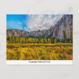 Postal Cartão de Posto do Parque Nacional Yosemite