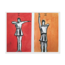 CARTÃO DE POSTO DOS MOVIMENTOS DE DANÇA I,II, RÍTM