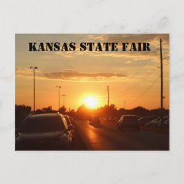Postal Cartão de Posto Fair Sunset do Estado do Kansas