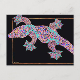 Postal Cartão de Posto Gecko Fantasma