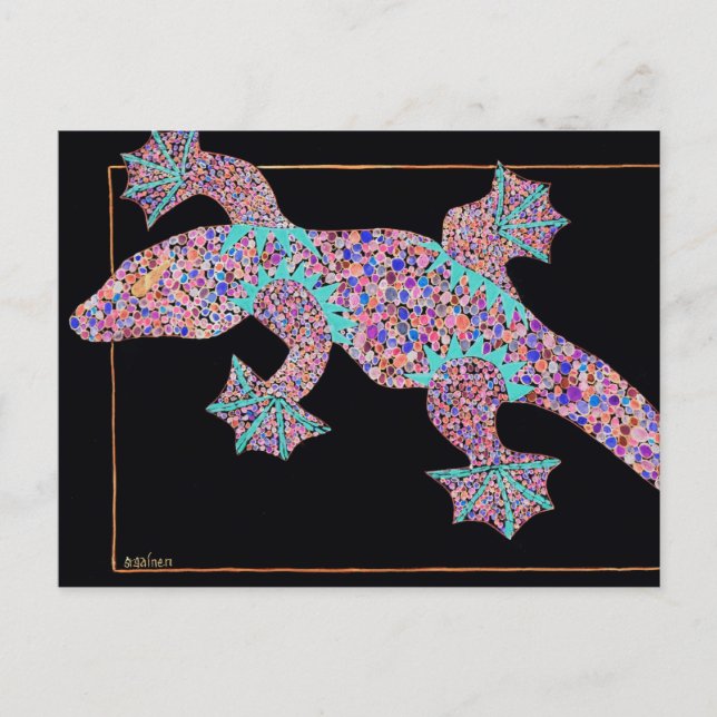 Postal Cartão de Posto Gecko Fantasma (Frente)