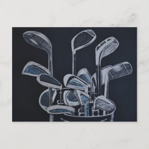 Postal Cartão de posto "Golf Outing"