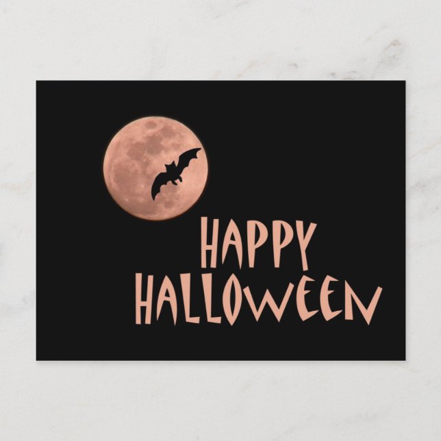 Postal Cartão de Posto Halloween (Frente)