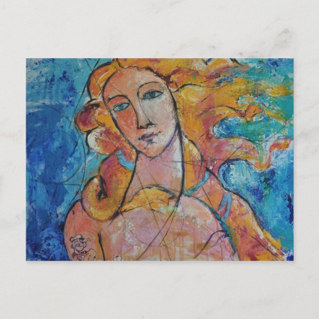 Postal Cartão de posto horizontal de beleza eterna (Frente)