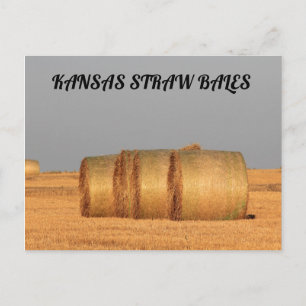 Postal CARTÃO DE POSTO Kansas Straw Bales