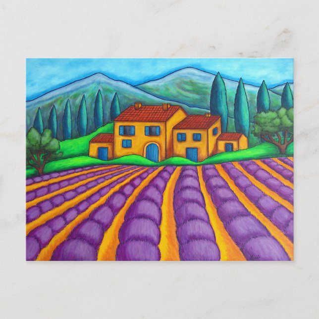 Postal Cartão de Posto Les Couleurs de Provence (Frente)