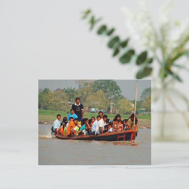 Postal Cartão de Posto Letícia Colômbia (Em pé/Frente)