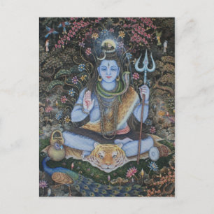 Postal Cartão de Posto Lord Shiva