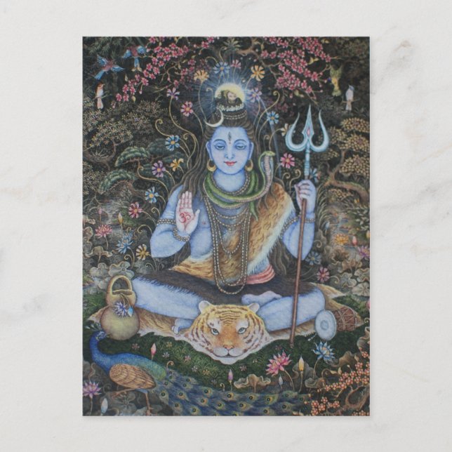 Postal Cartão de Posto Lord Shiva (Frente)