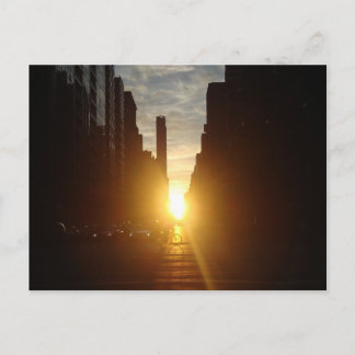 Postal Cartão de Posto Manhattanhenge