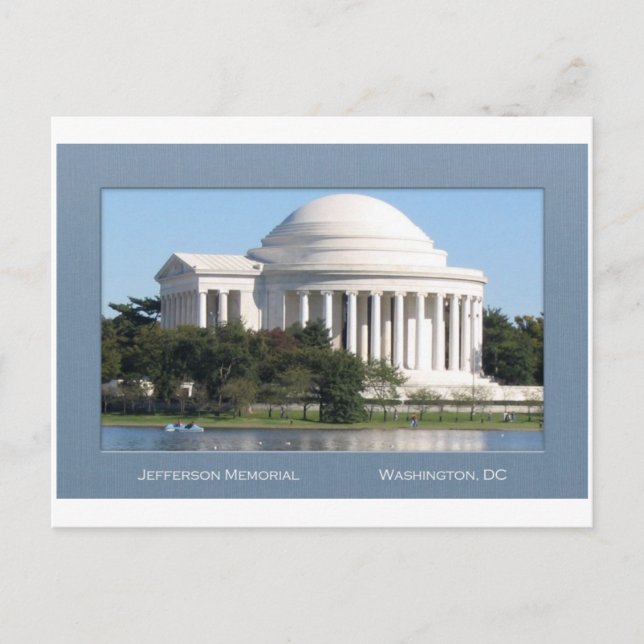 Postal Cartão de Posto Memorial Jefferson (Frente)