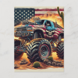 POSTAL CARTÃO DE POSTO MONSTER TRUCK