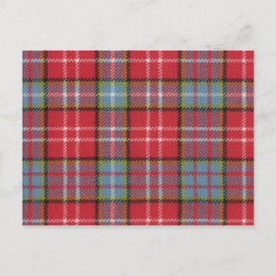 Postal Cartão de posto Ogilvie Antigo Tartan Antigo Raro