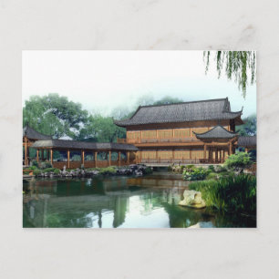 Postal Cartão de Posto Pagoda Japonês