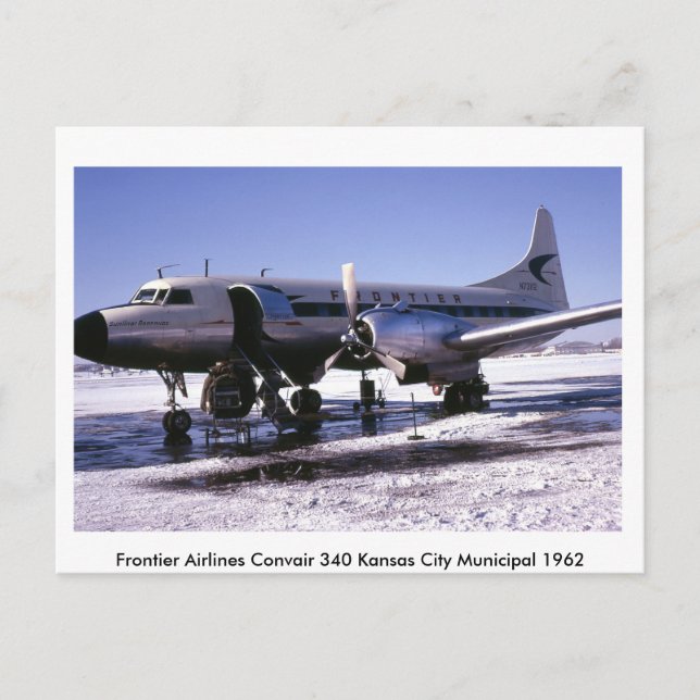 Postal Cartão de Posto para aviões (Frente)