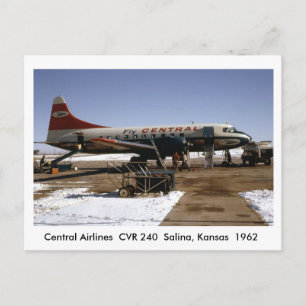 Postal Cartão de Posto para aviões