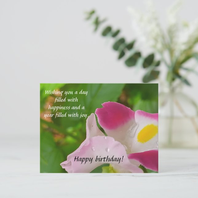 Postal CARTÃO DE posto PARA O AMOR NATURAL COM DESEJO DE  (Em pé/Frente)