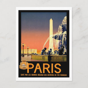 Postal Cartão de Posto Paris LaCaze
